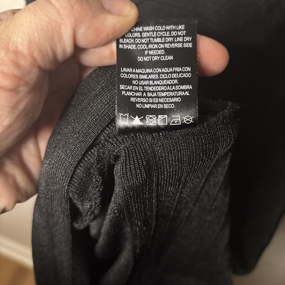 Kardashian Kollection Black Bandage Bodycon Dress Womens Size XL Stretch - Picture 9 of 9